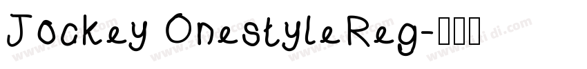 Jockey OnestyleReg字体转换